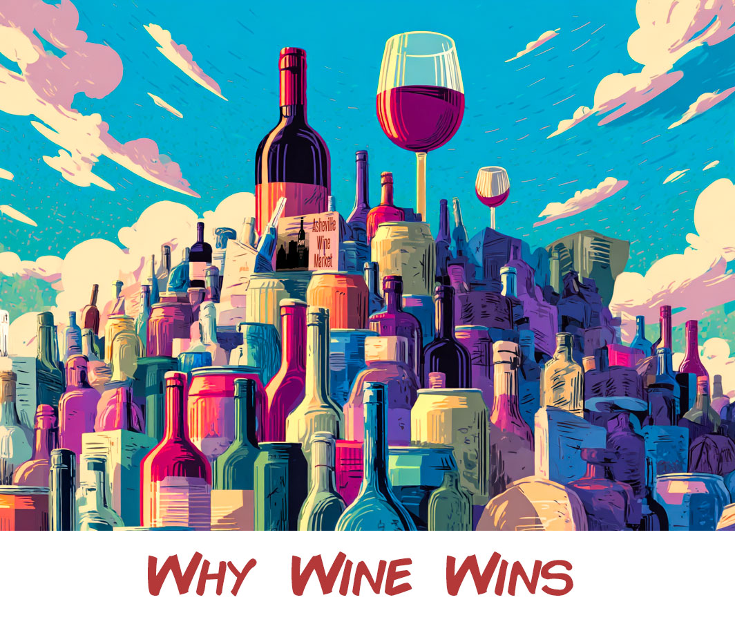 There's a bunch of tasty adult tipples that compete for your adult beverage dollar -- Here's why we think wine always wins...
