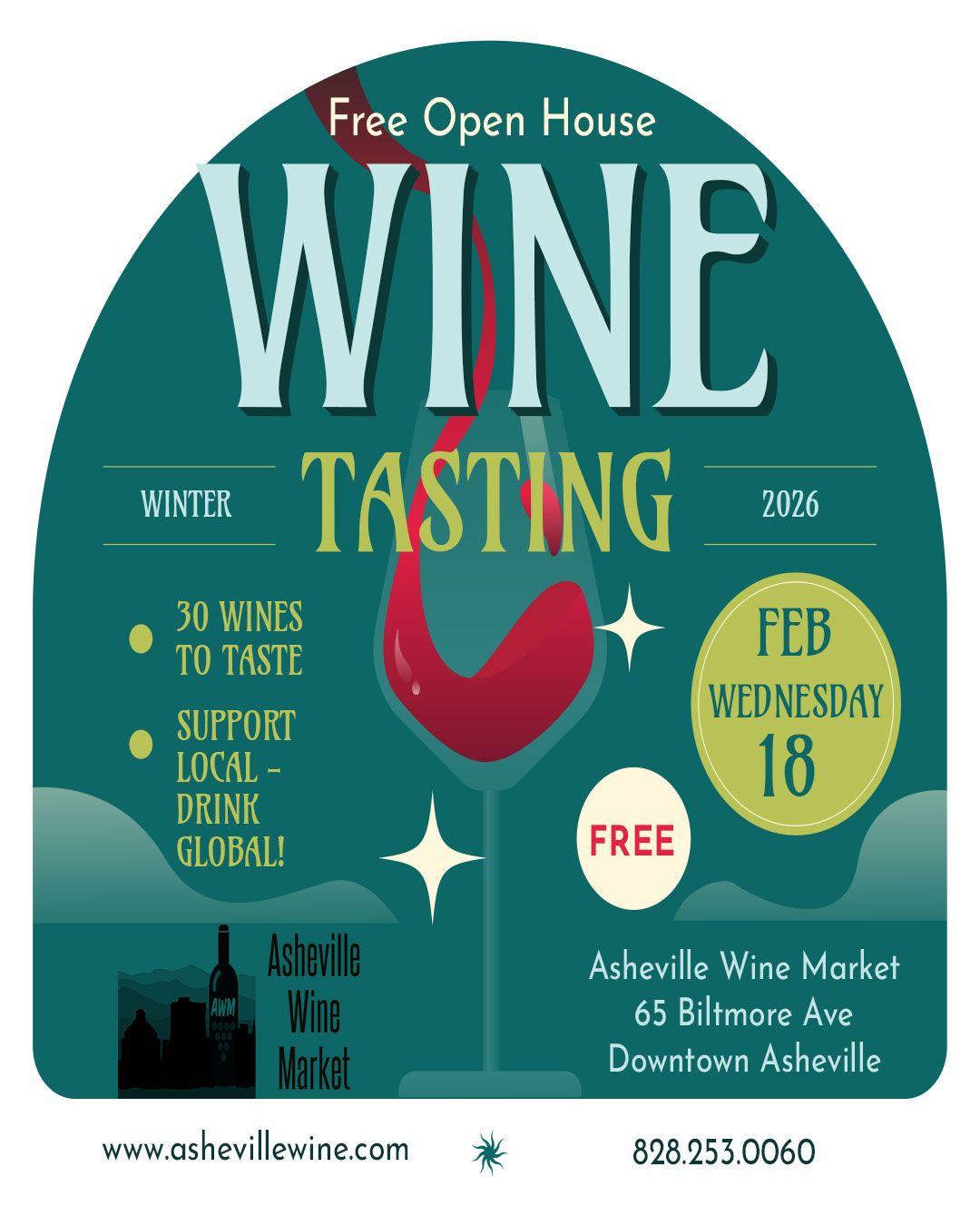 Open-House-Wine-Tasting-Feb-2025-green-tan-Social-Media-Post-1350