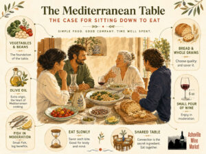 med table case for sitting down to eat